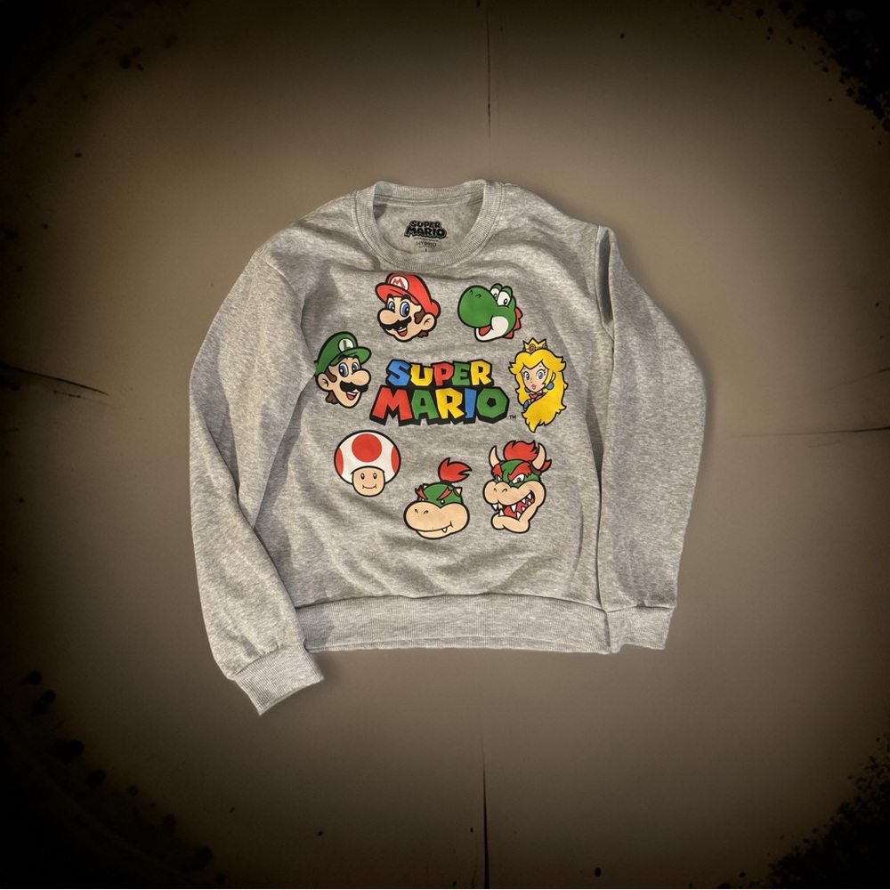 Super Mario Youth Pull-over Sweatshirt